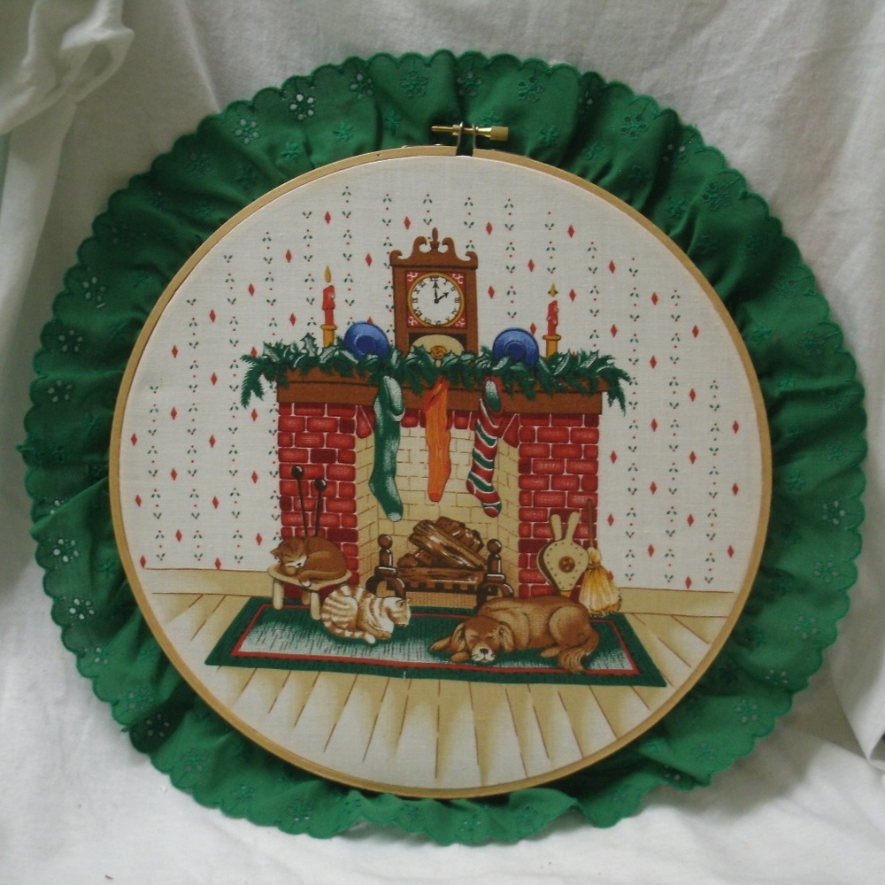 Handmade Embroidery Hoop Holiday Decoration